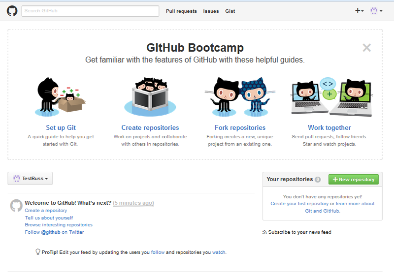 The GitHub Dashboard