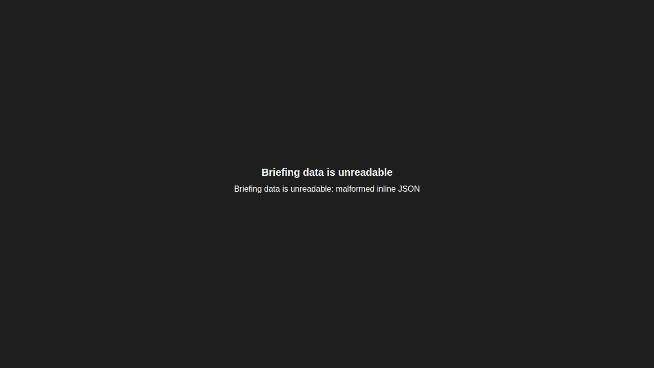 Error-state message shown when inline JSON cannot be parsed