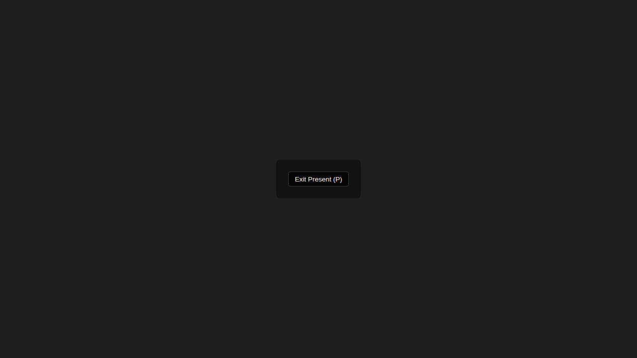 ModeToggle revealed on hover while in Present mode
