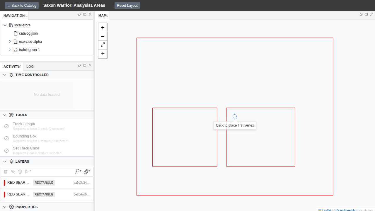 Web shell with the developer console reading window.__sessionStore.getState().drawingMode and getting 'polygon' back.