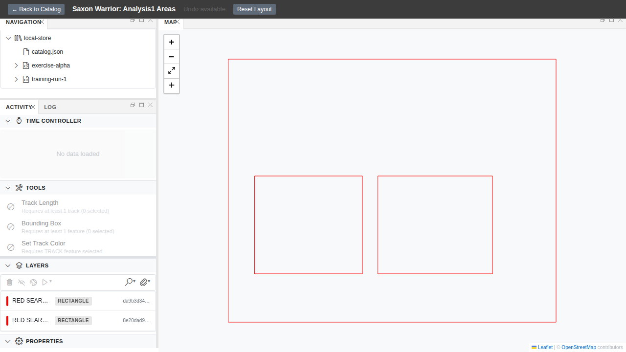 Plot mode — Properties Panel showing whole-plot metadata