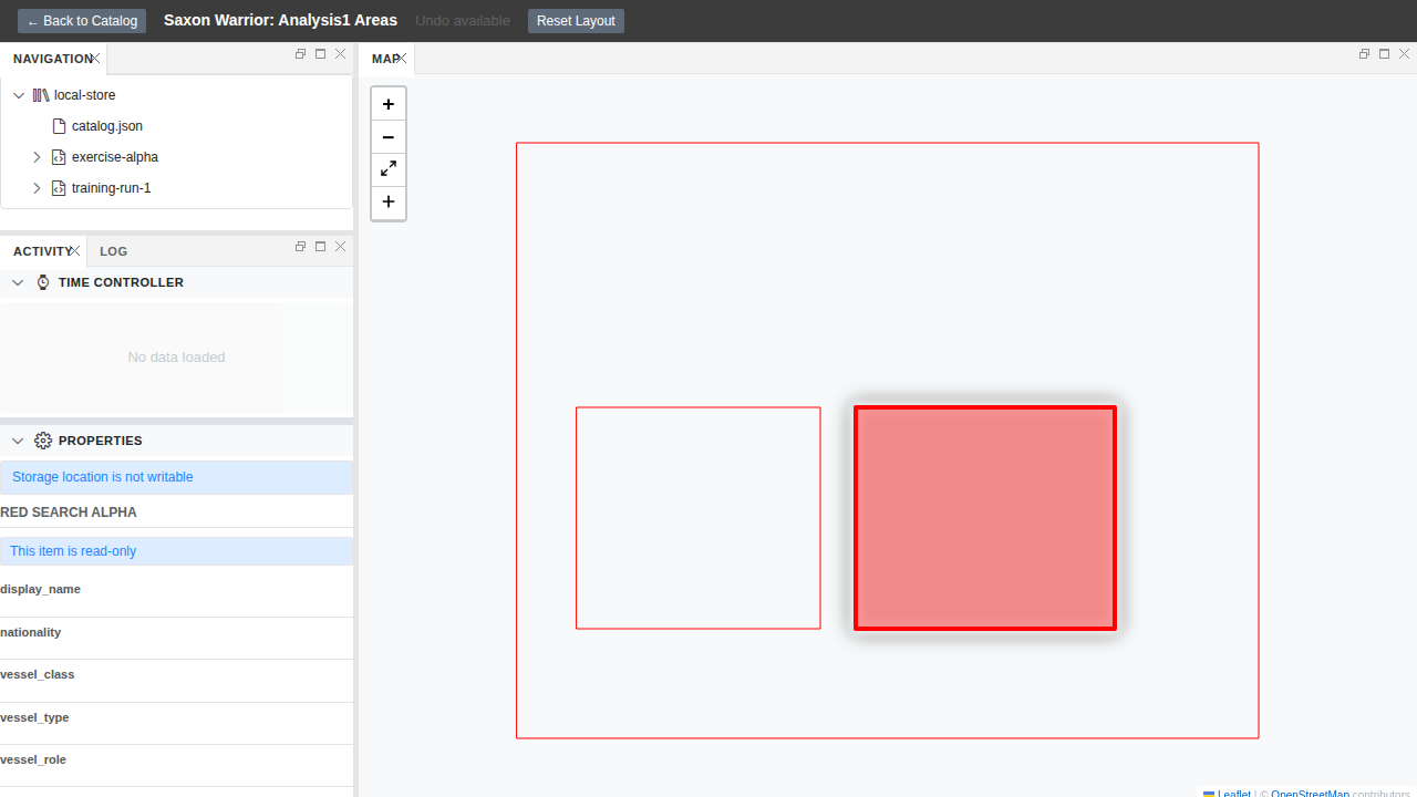 Read-only state in the live web-shell with banner and disabled inputs