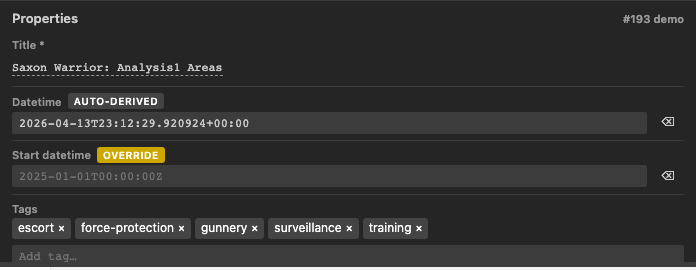 PropertiesForm in the VS Code sidebar theme -- neutral dark palette matching the editor chrome