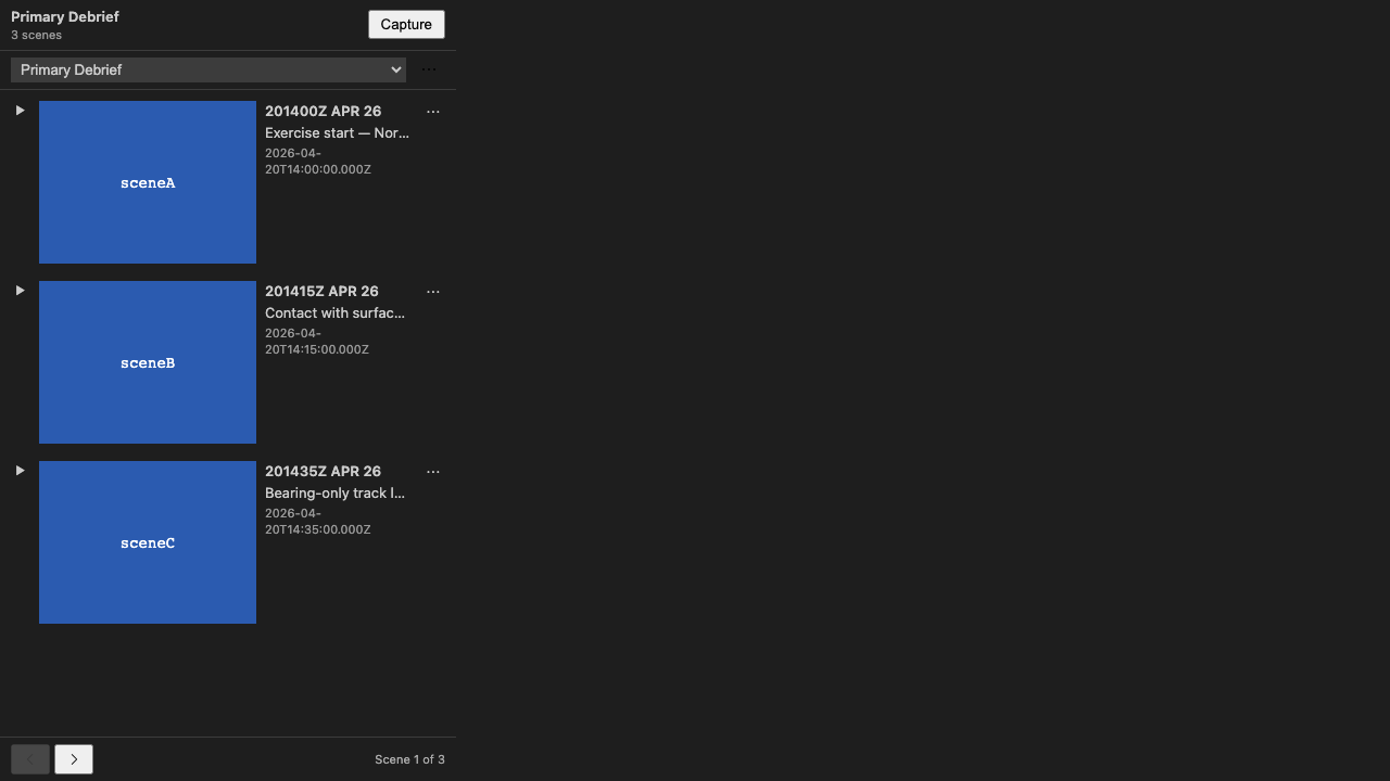 Storyboard panel at rest