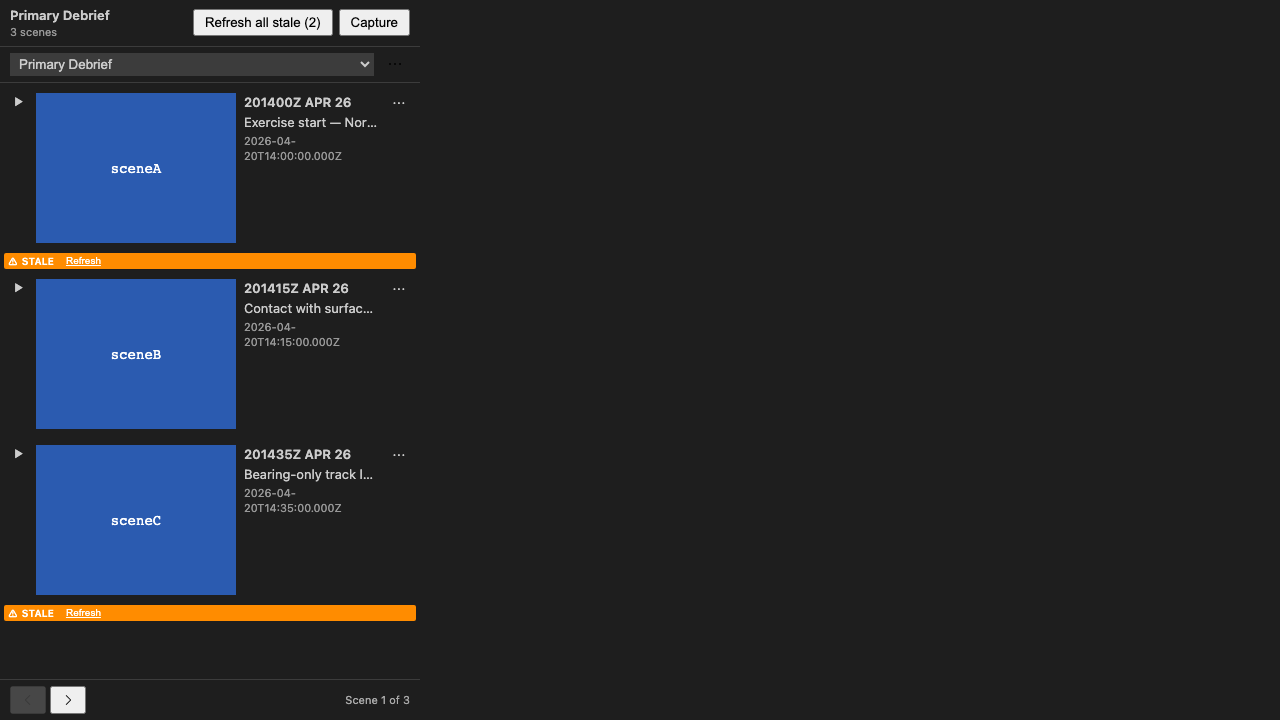 Stale badge with tooltip