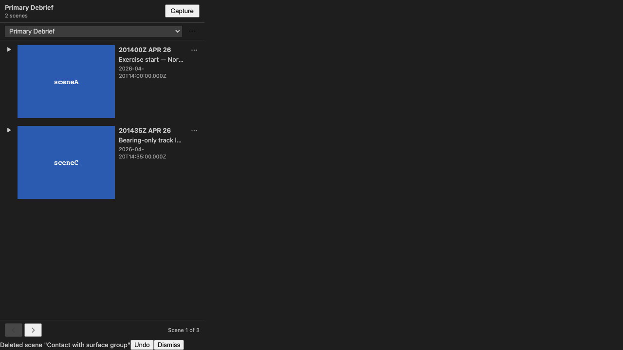 Undo toast after delete